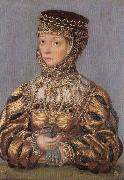 Lucas Cranach the Younger Miniature of Barbara Radziwill France oil painting artist